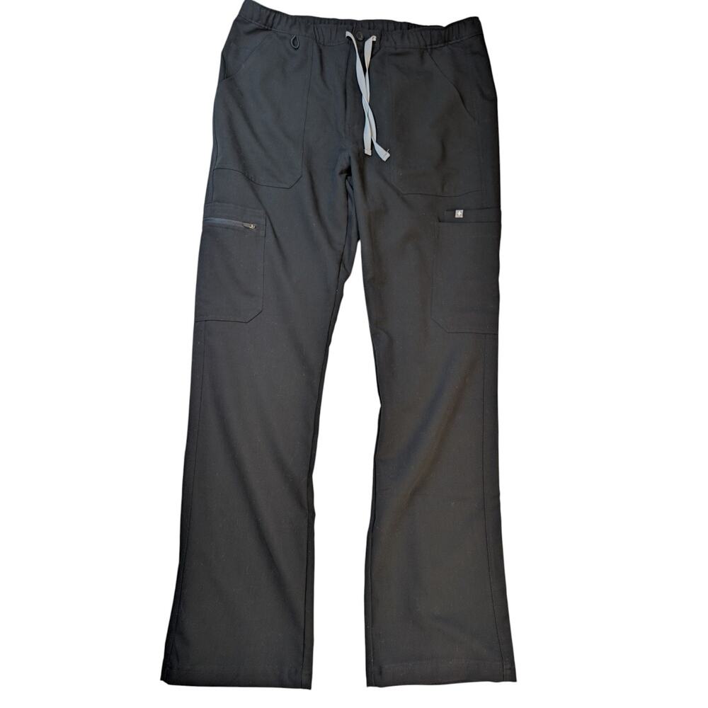 Figs Pisco Technical Collection Mens Large (36x34) Black Drawstring Tall Scrub
